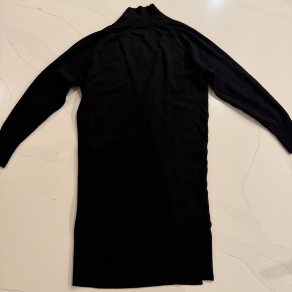 A New Day Womens Black Open Front Duster Cardigan Sweater Size XS Long Sleeve - Picture 5 of 5